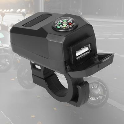 Motorcycle USB Fast Charger with Compass Kyveri