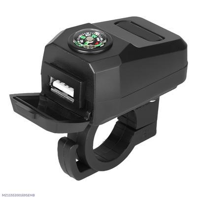 Motorcycle USB Fast Charger with Compass Kyveri